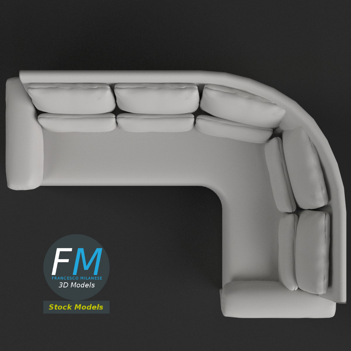 3D-Modell - Ecksofa - 06