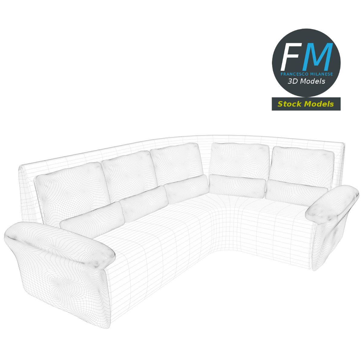 3D-Modell - Ecksofa - 07