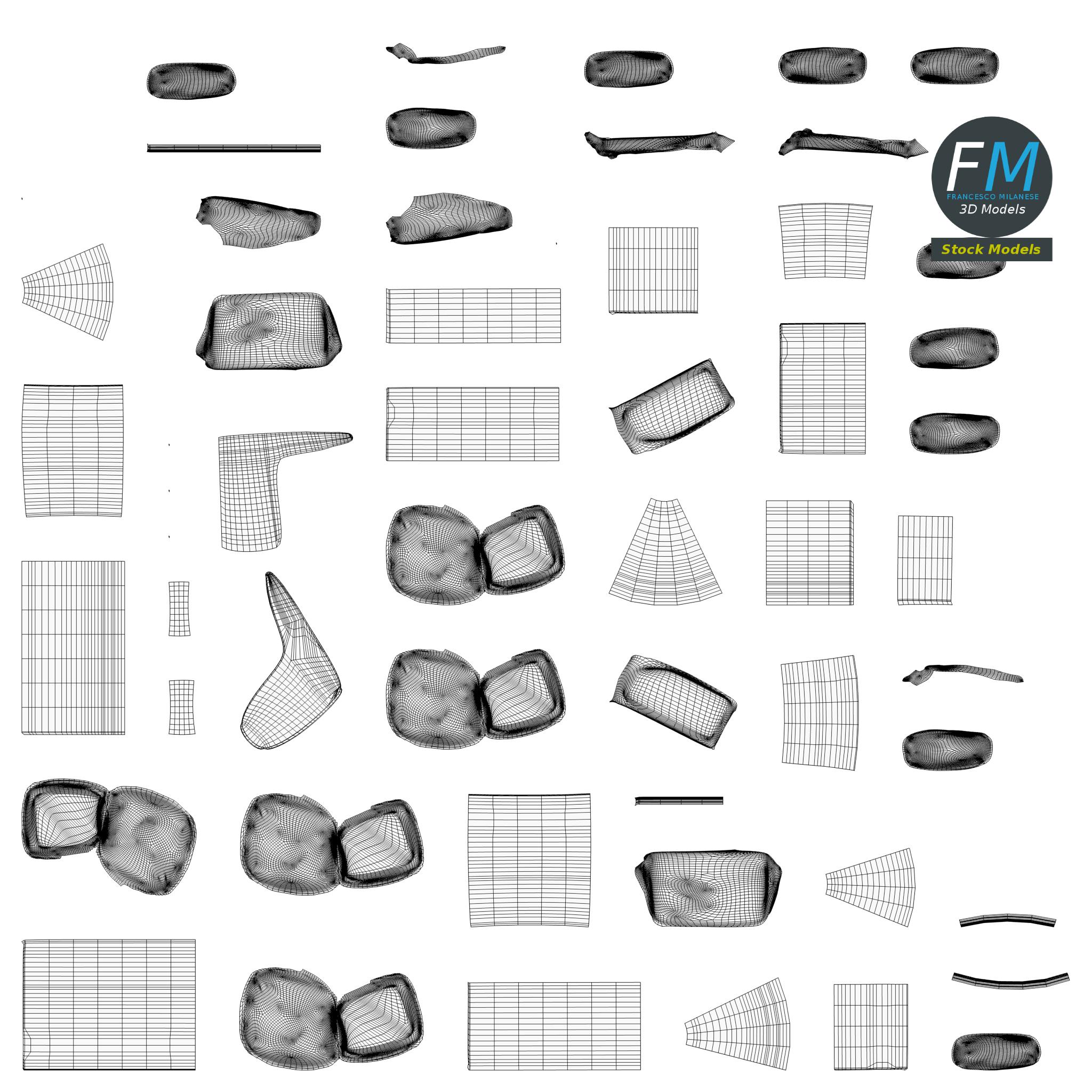 3D-Modell - Ecksofa - 11 3D-Modell - Ecksofa - 11