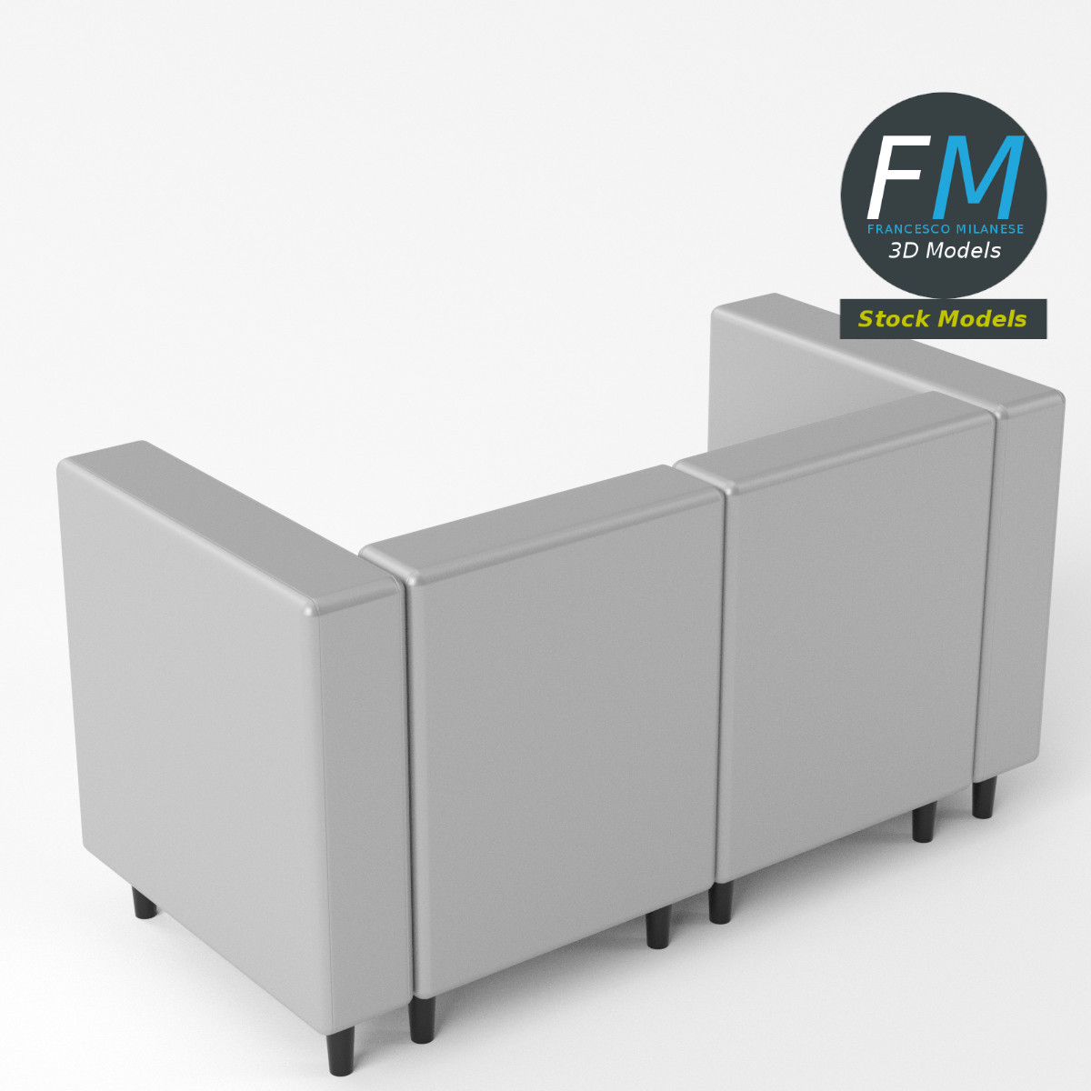 3D-Modell - Sofa - 05