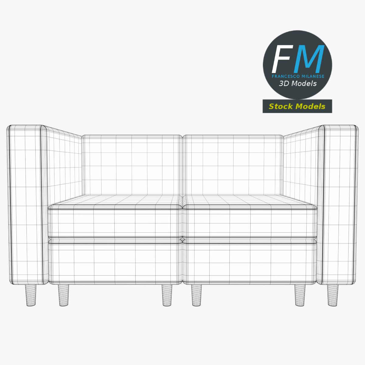 3D-Modell - Sofa - 08