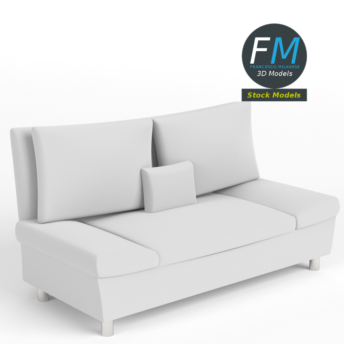 3D-Modell - Sofa - 01