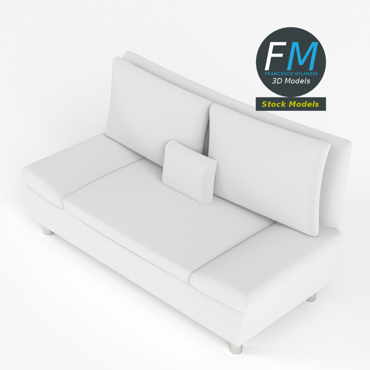 3D-Modell - Sofa - 02