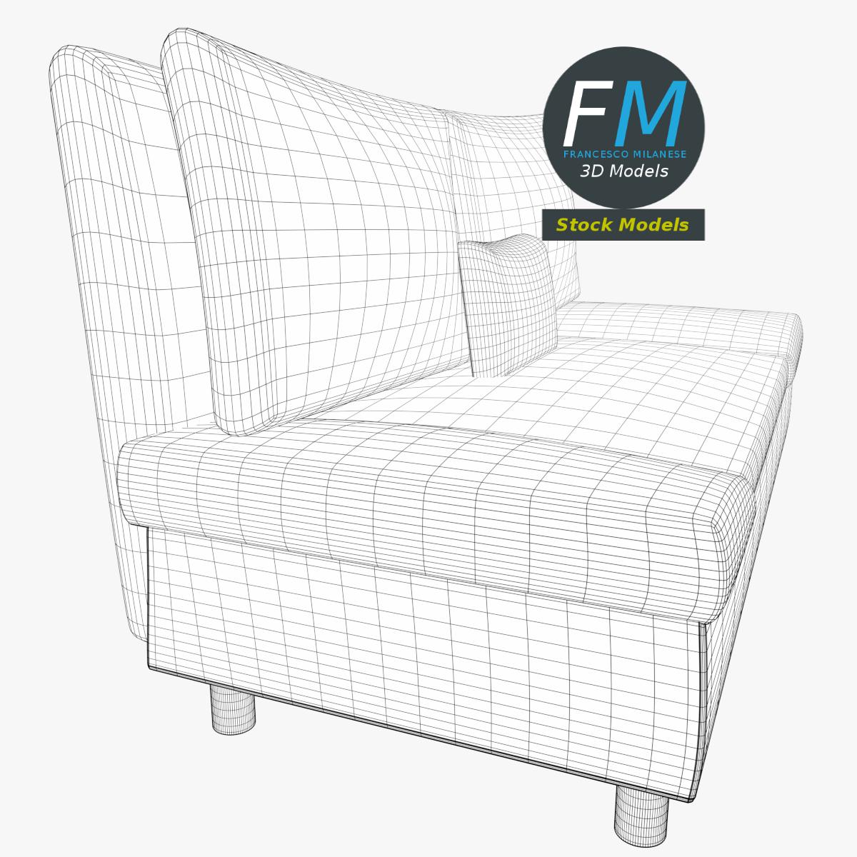 3D-Modell - Sofa - 07