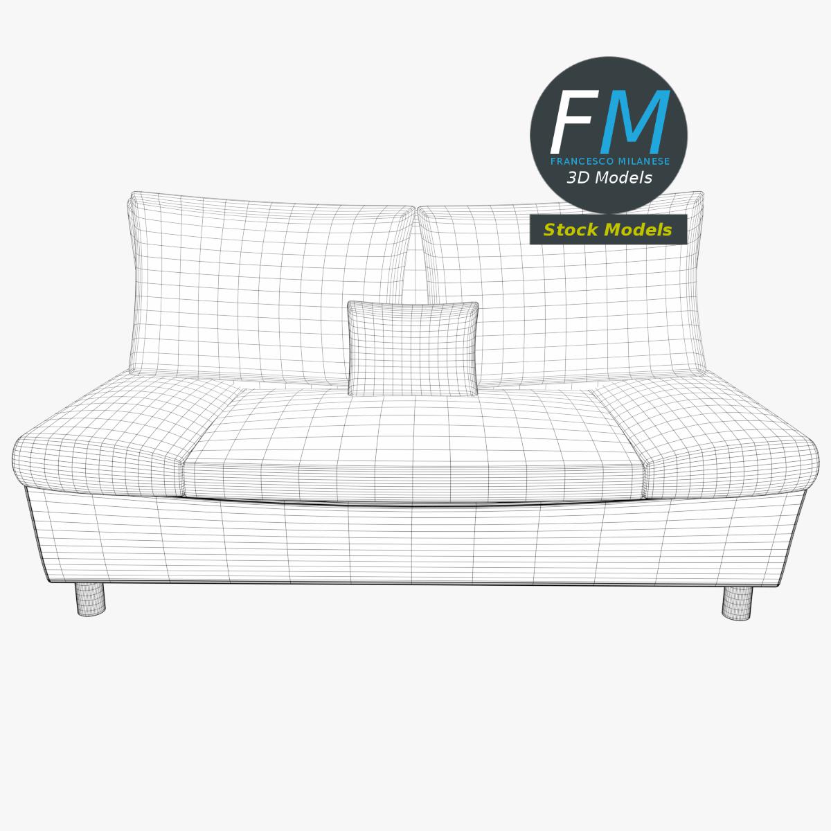 3D-Modell - Sofa - 08