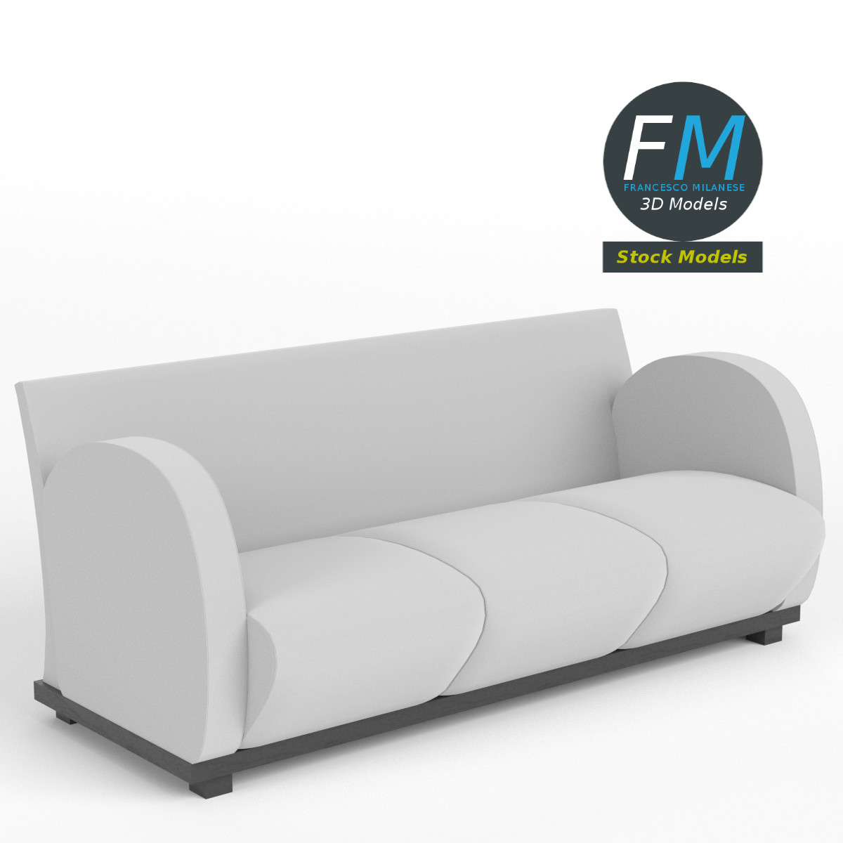3D-Modell - Sofa - 01