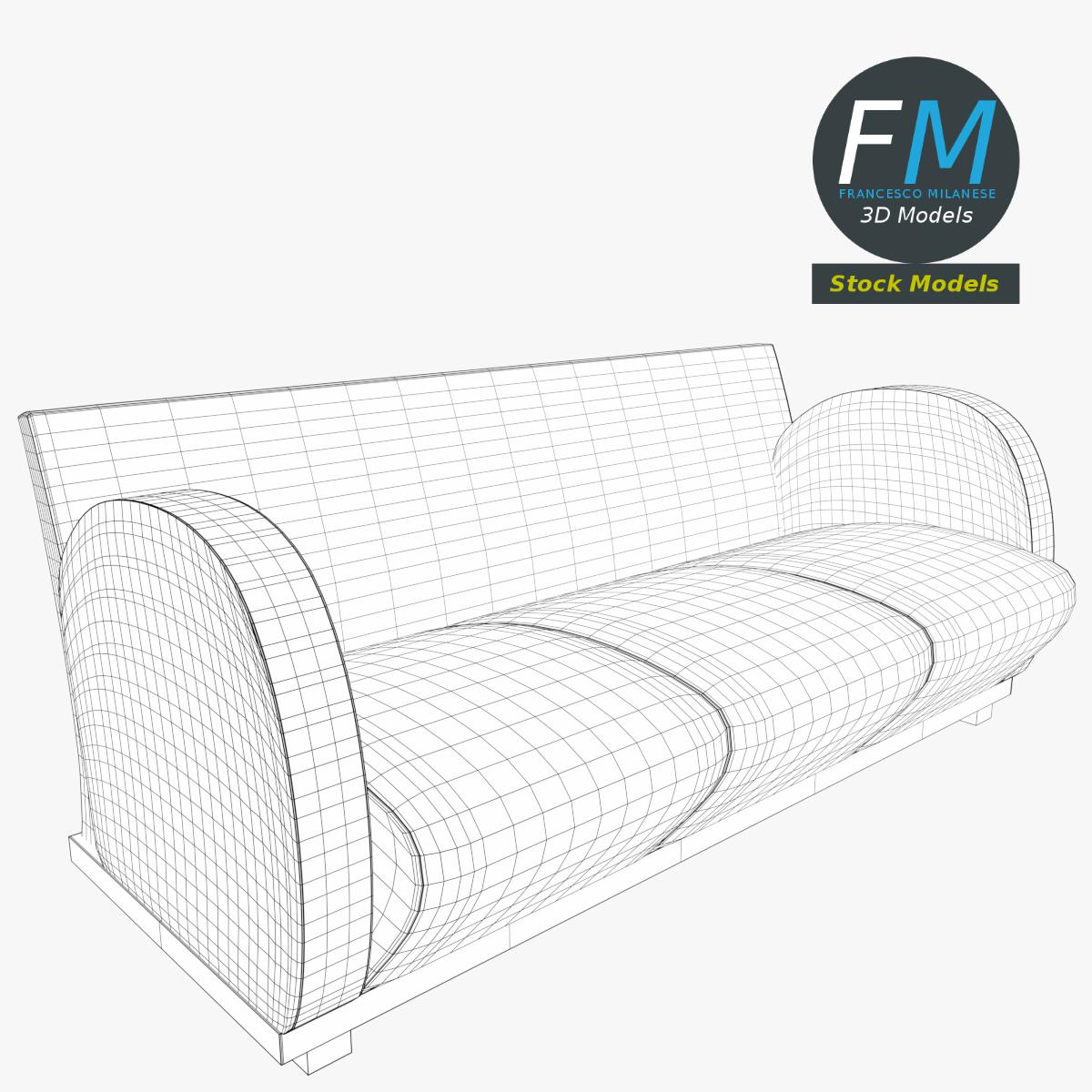 3D-Modell - Sofa - 07