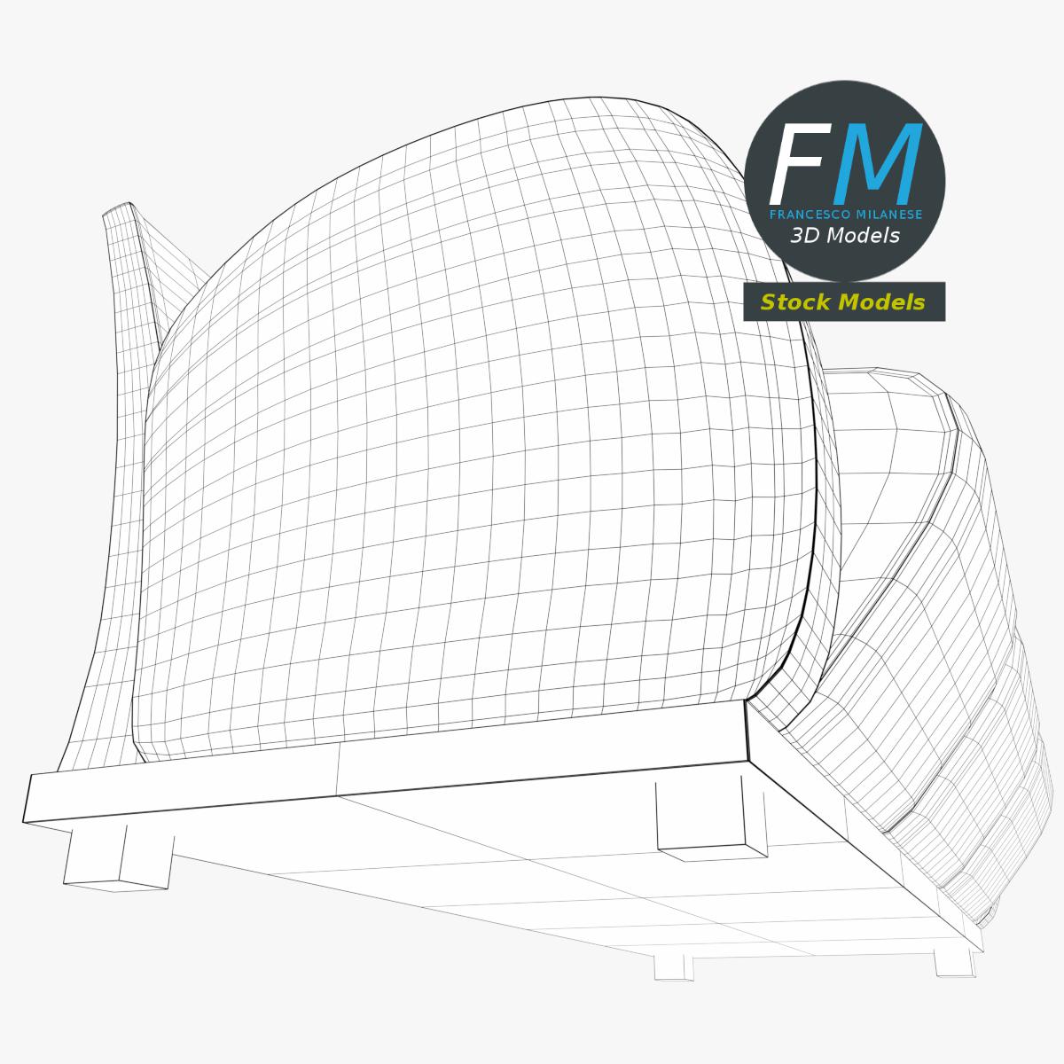3D-Modell - Sofa - 08