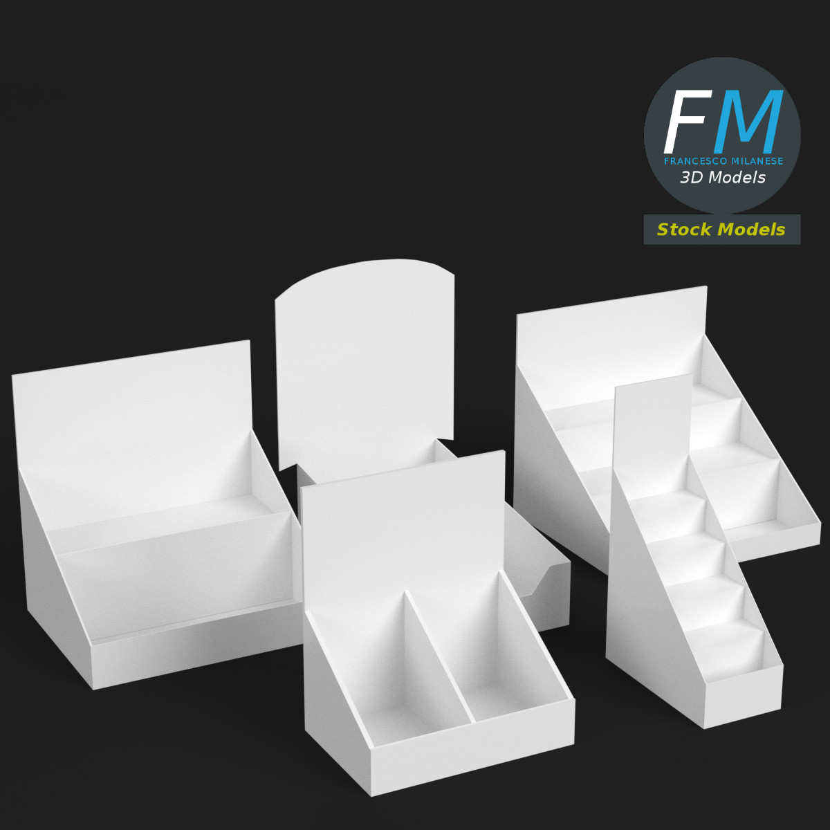 3D-Modell - Thekenaufsteller-Mockups - 01