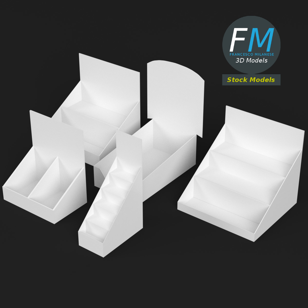 3D-Modell - Thekenaufsteller-Mockups - 02