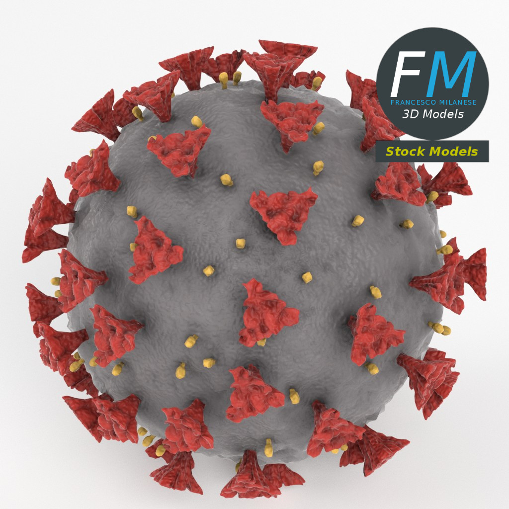 3D-Modell - COVID-19-Coronavirus - 01