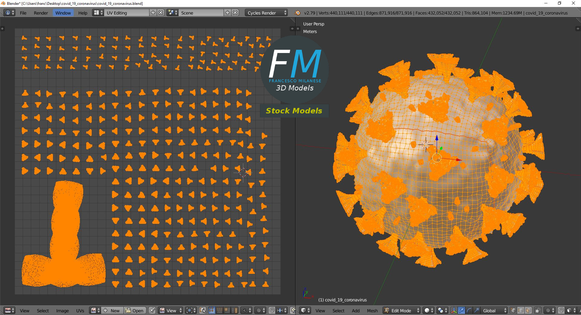 3D-Modell - COVID-19-Coronavirus - 10