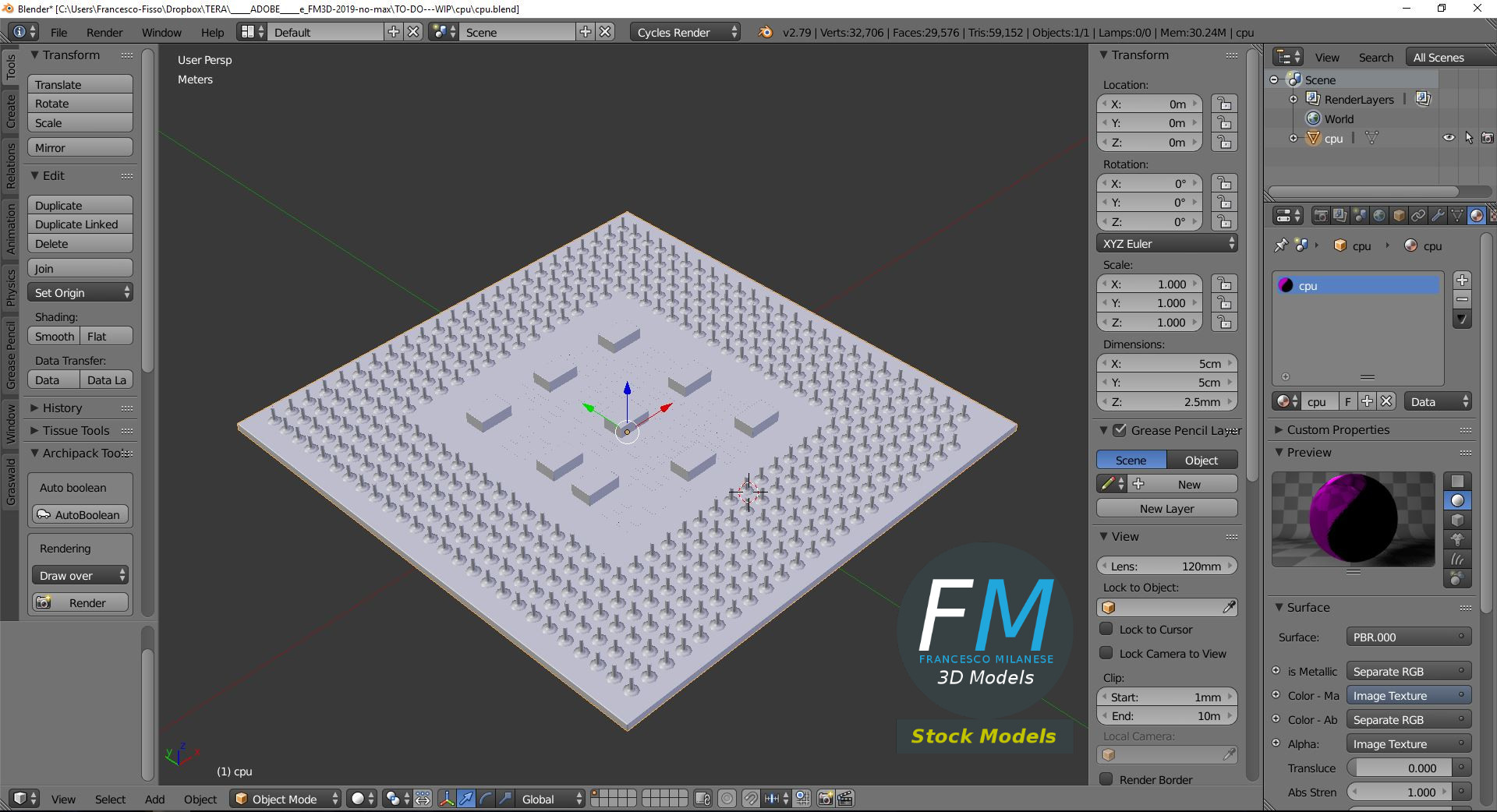 3D-Modell - CPU - 09