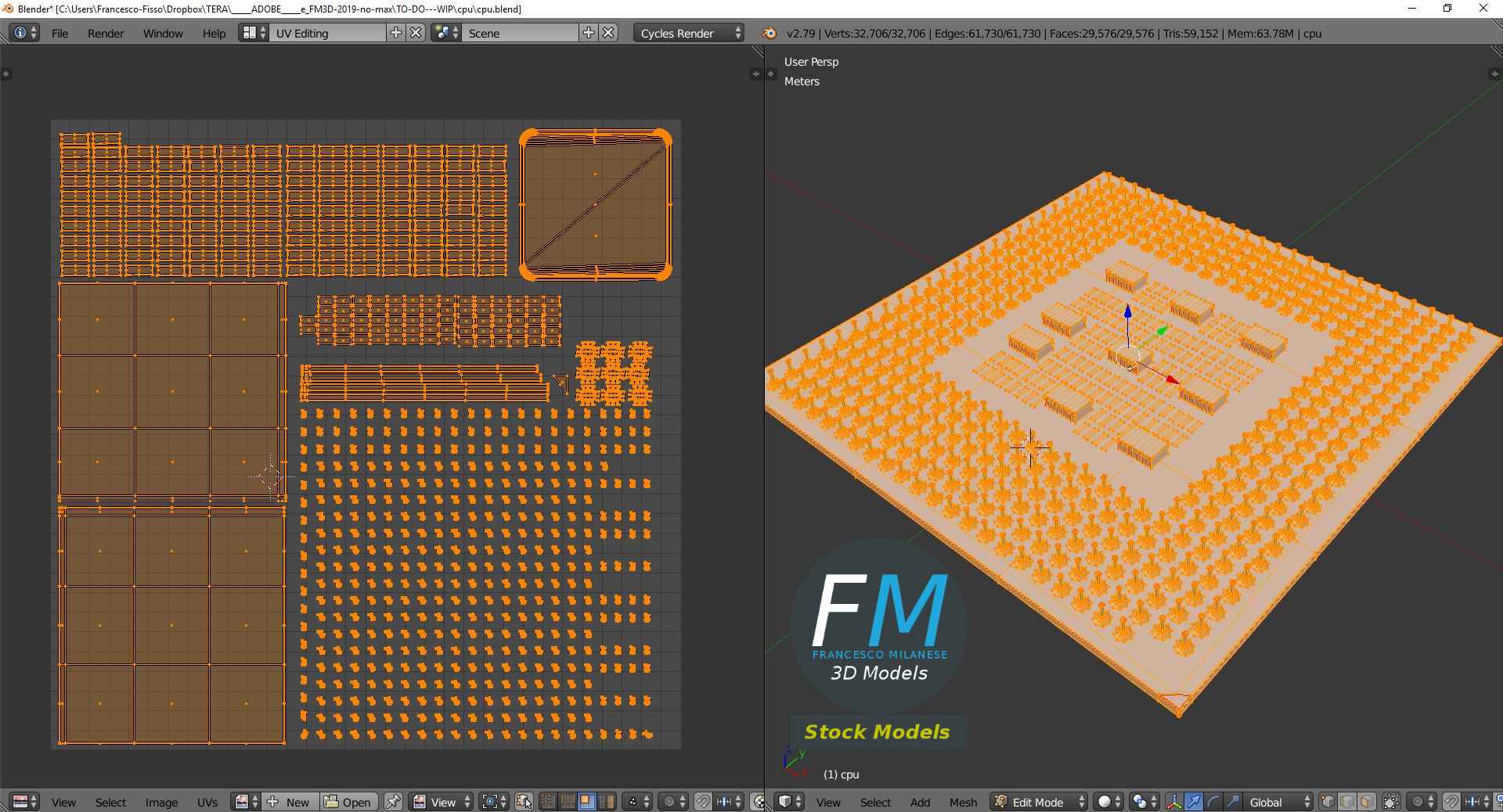 3D-Modell - CPU - 10