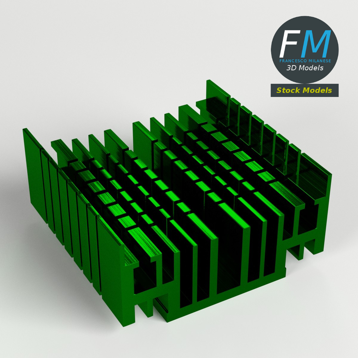 3D-Modell - CPU-Kühlkörper - 01
