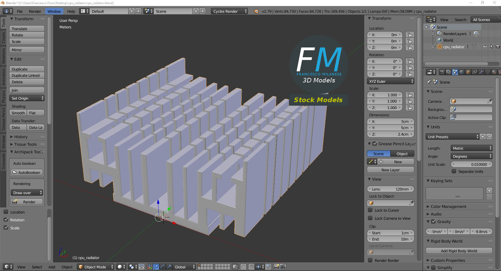 3D-Modell - CPU-Kühlkörper - 09