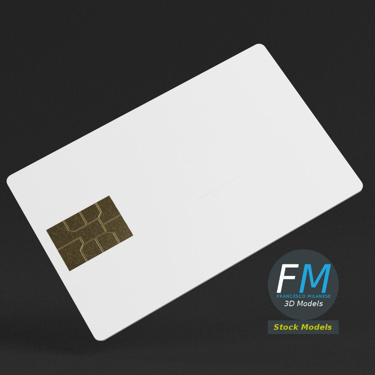 3D-Modell - Kreditkarten-Mockup - 03