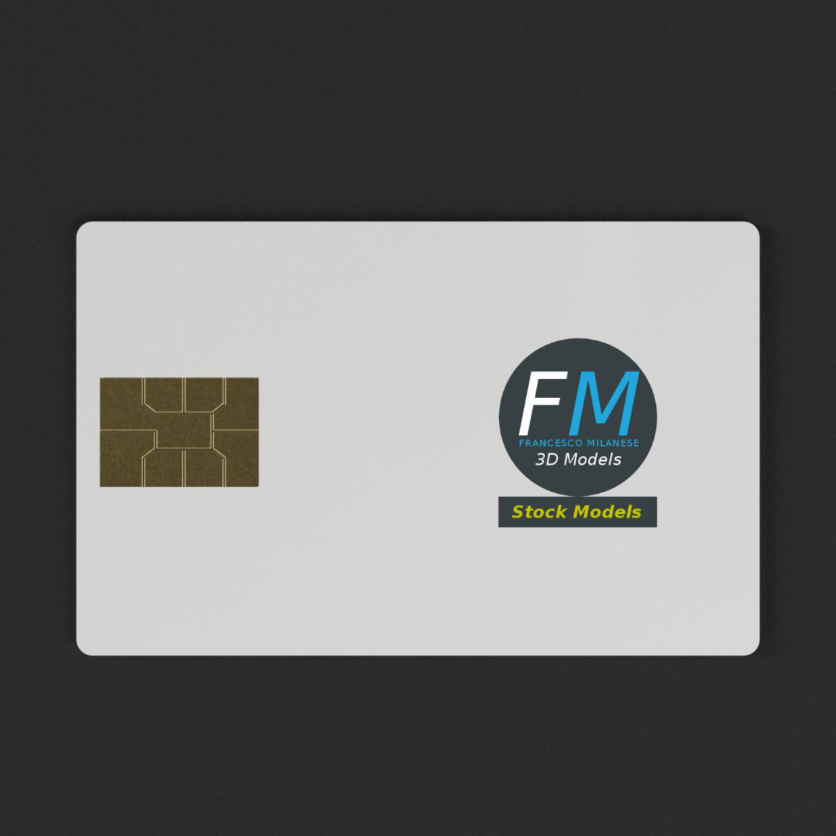 3D-Modell - Kreditkarten-Mockup - 06