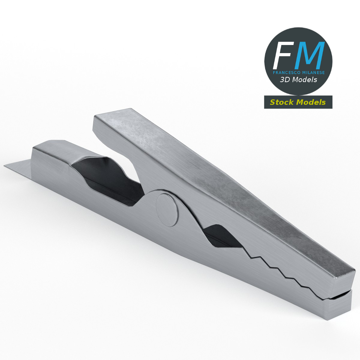 3D-Modell - Krokodilklemme - 01