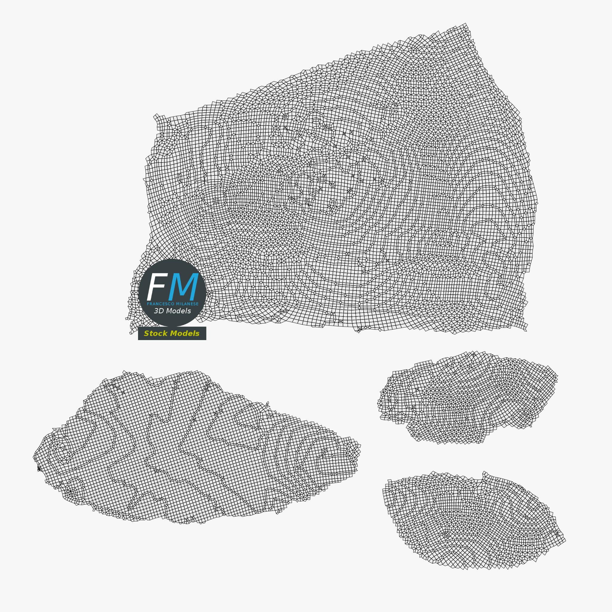 3D-Modell - Croissant mit Hagelzucker - 11