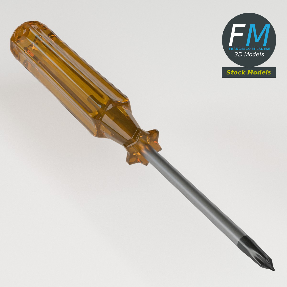 3D-Modell - Kreuzschlitzschraubendreher - 01