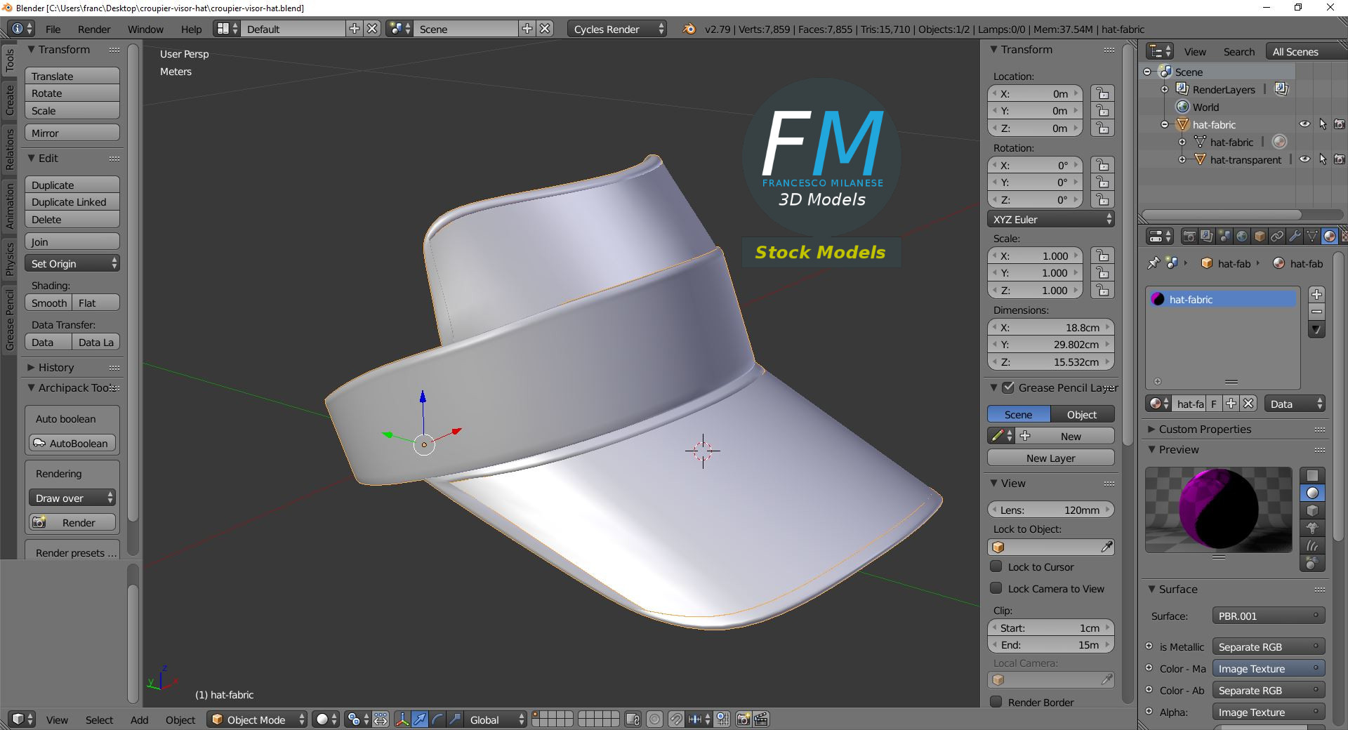 3D-Modell - Croupier-Visier - 09