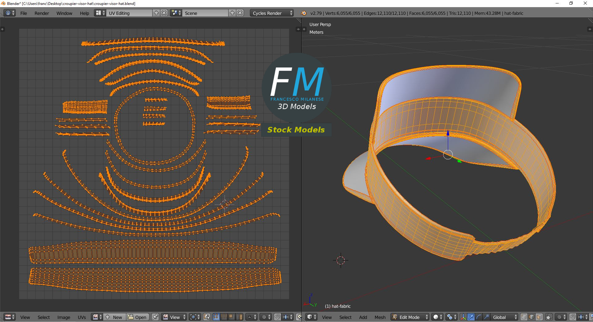 3D-Modell - Croupier-Visier - 10