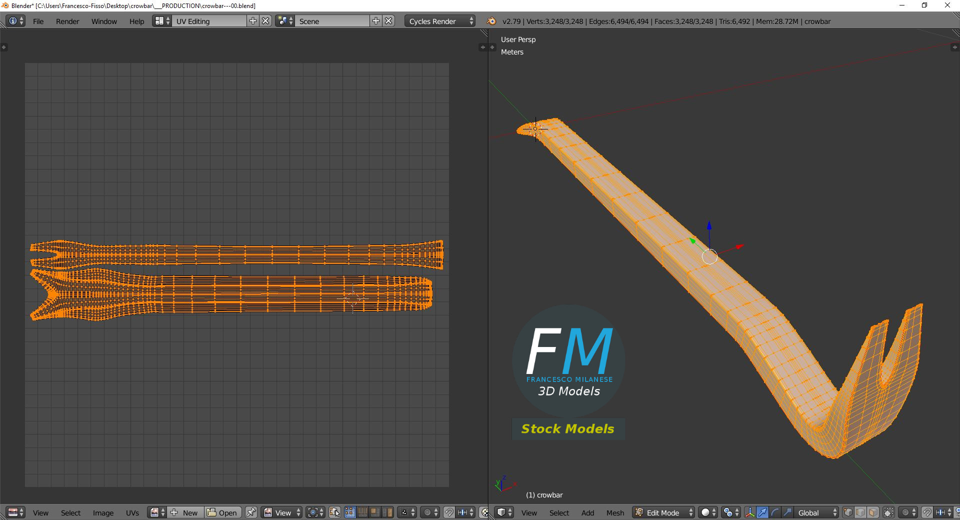 3D-Modell - Brecheisen - 10
