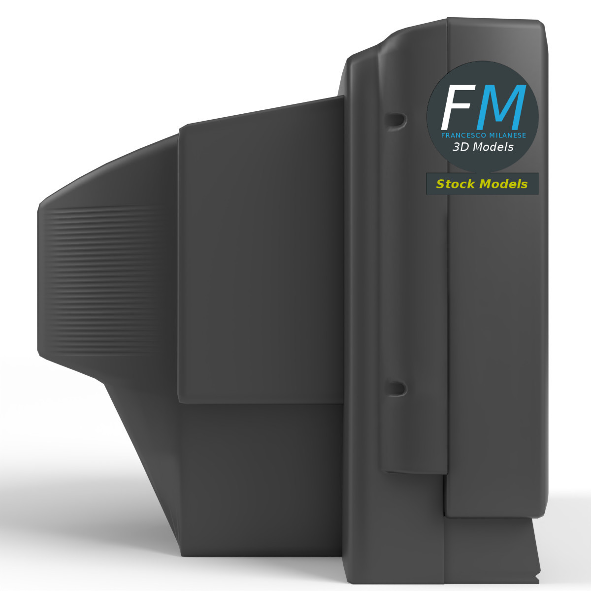3D-Modell - CRT-Fernseher - 04