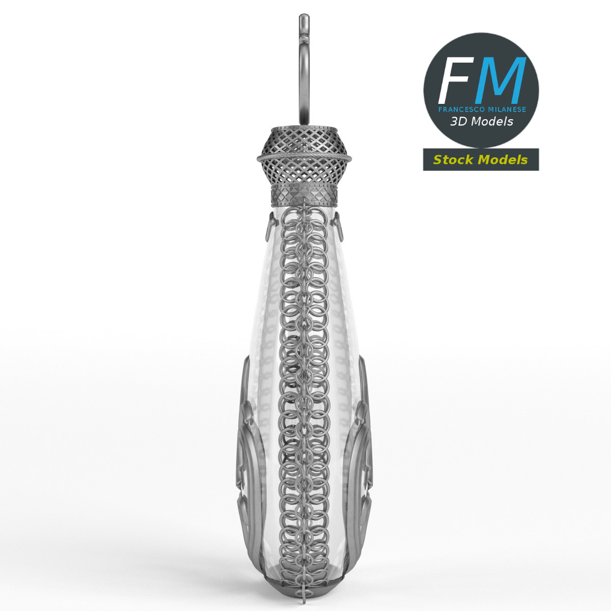 3D-Modell - Verzierte Karaffe - 04