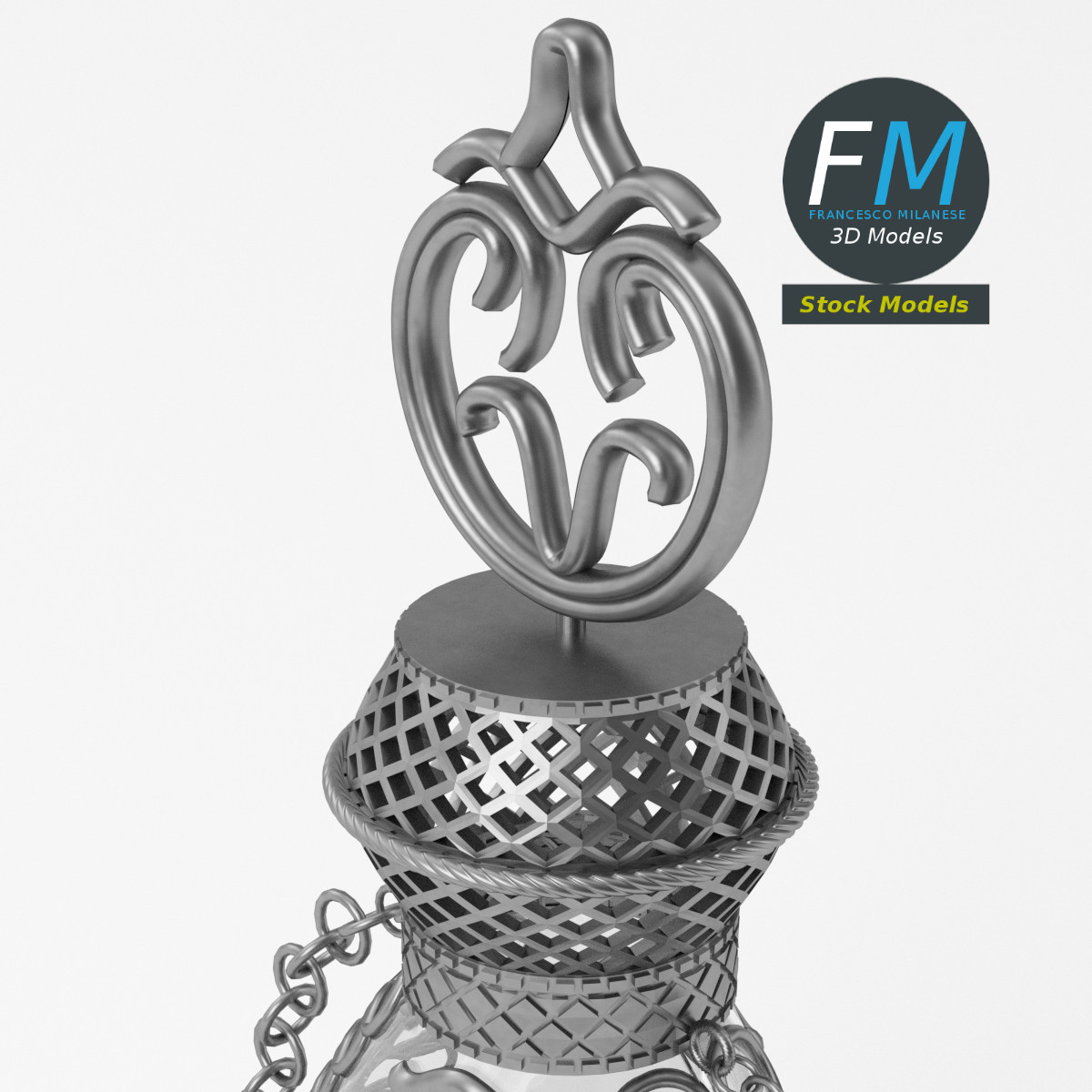 3D-Modell - Verzierte Karaffe - 05