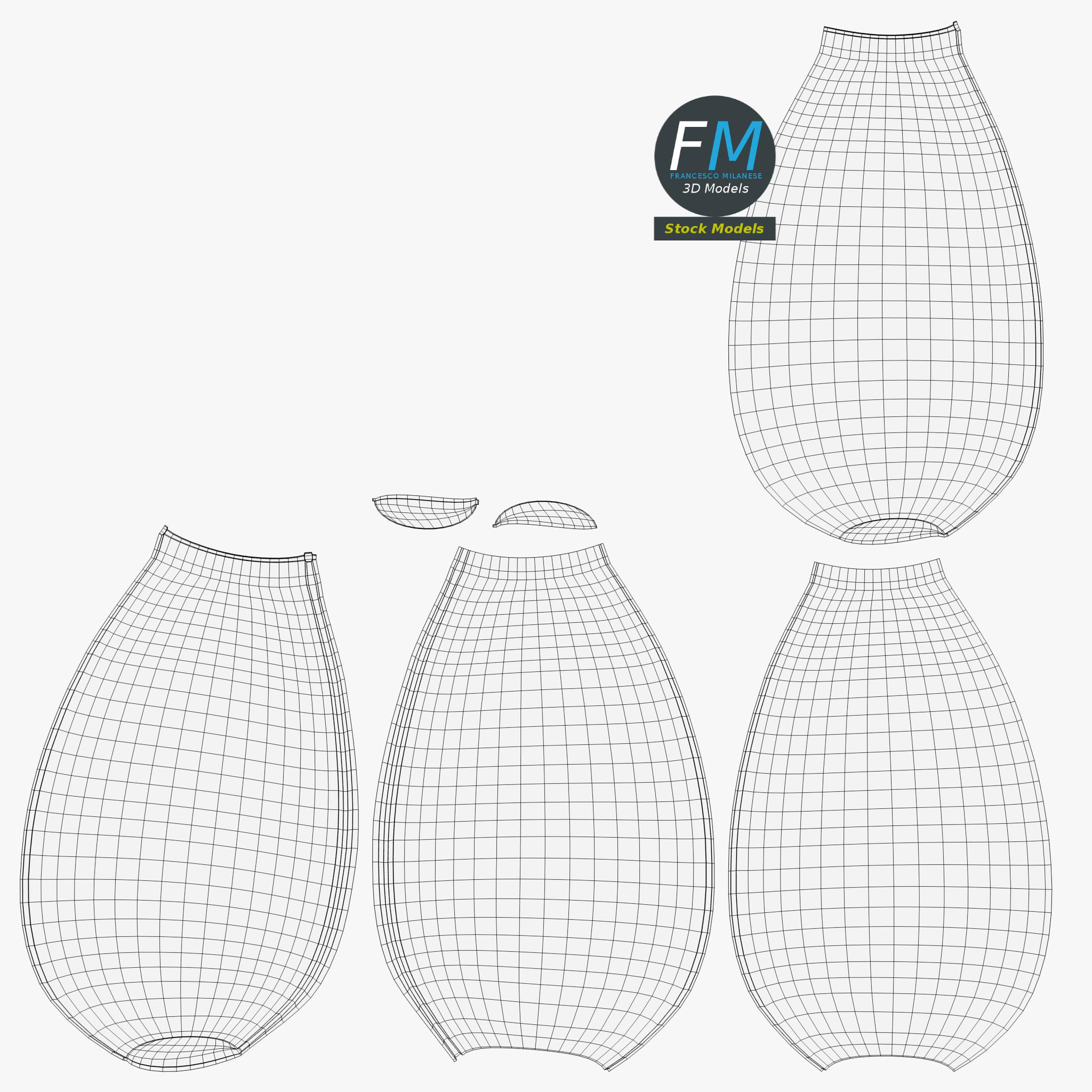 3D-Modell - Verzierte Karaffe - 11