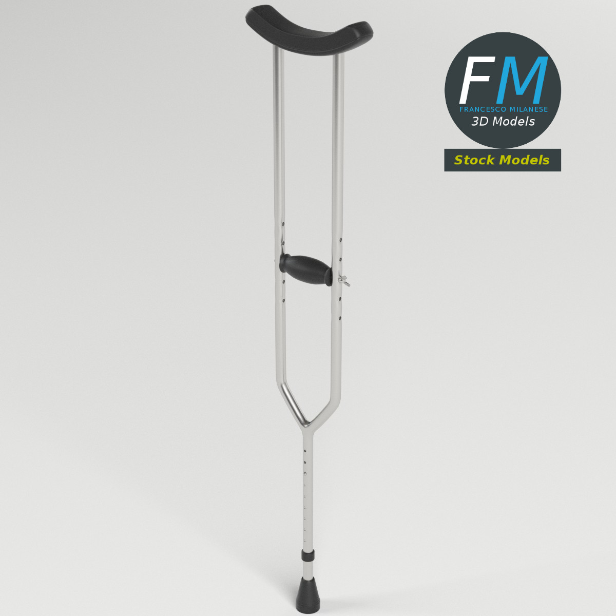3D-Modell - Achselstütze - 02
