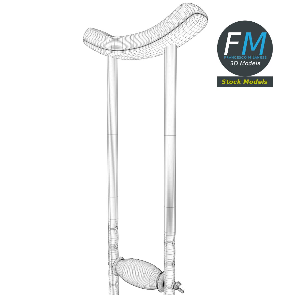 3D-Modell - Achselstütze - 08