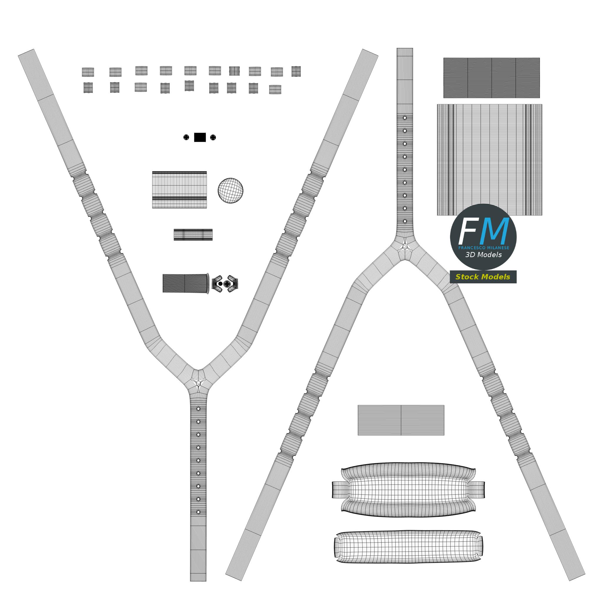 3D-Modell - Achselstütze - 11 3D-Modell - Achselstütze - 11