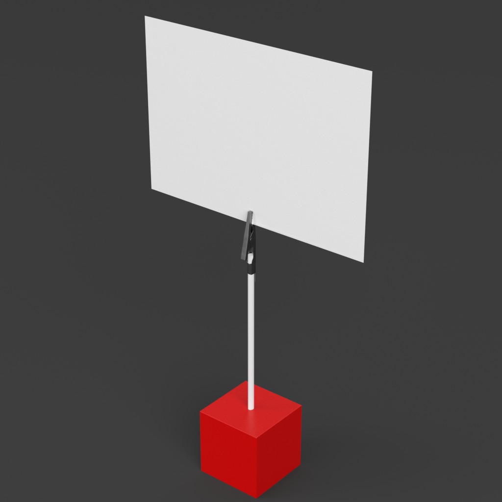 3D-Modell - Würfelförmiger Kartenhalter - 02