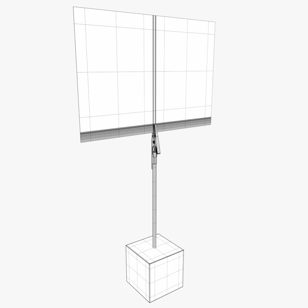 3D-Modell - Würfelförmiger Kartenhalter - 07