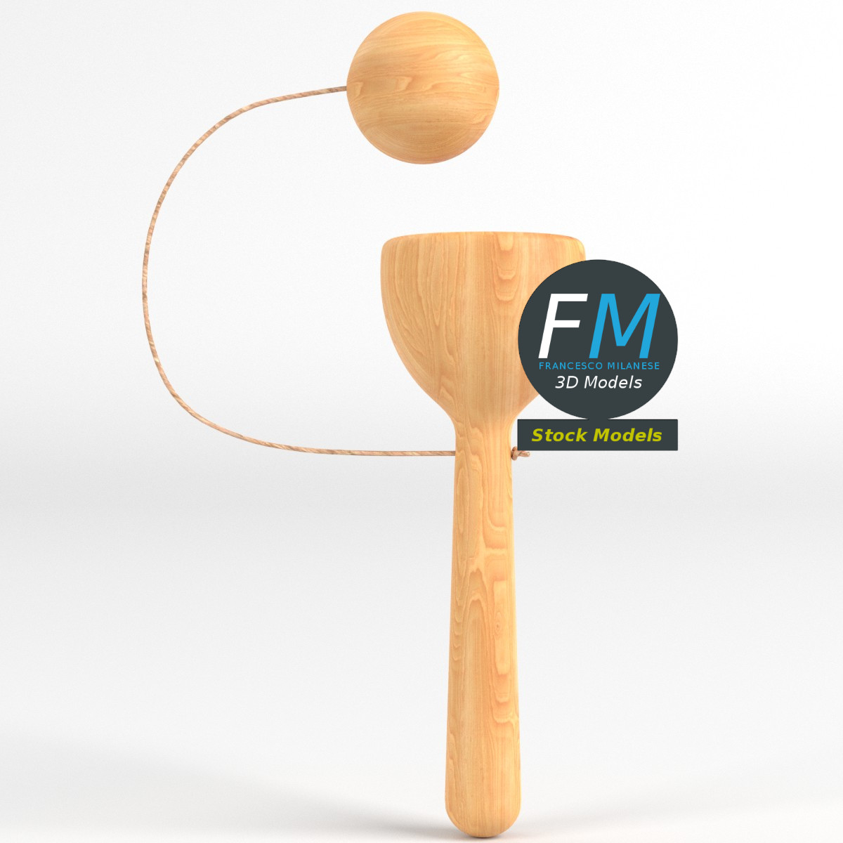 3D-Modell - Becher-und-Kugel-Spiel - 03