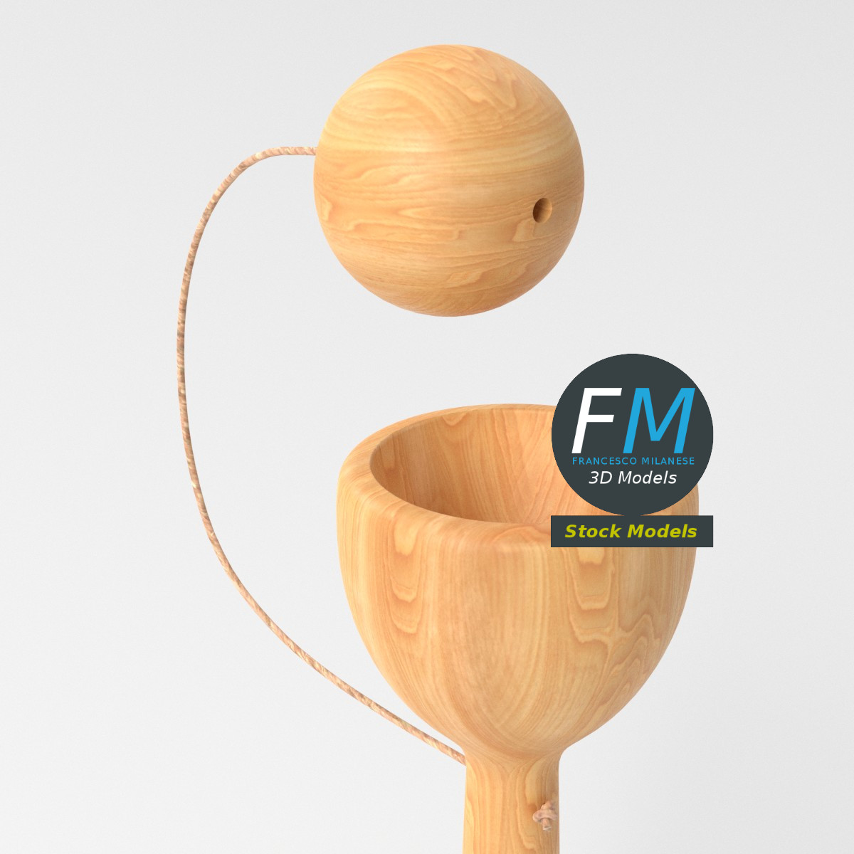 3D-Modell - Becher-und-Kugel-Spiel - 05