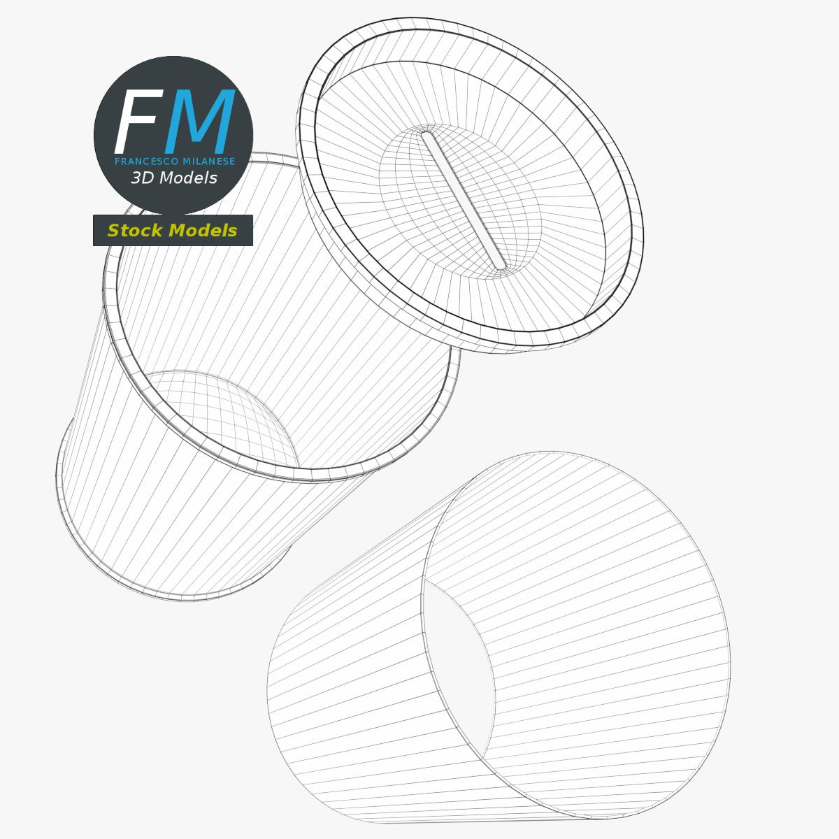 3D-Modell - Zylindrische Spardose - 08