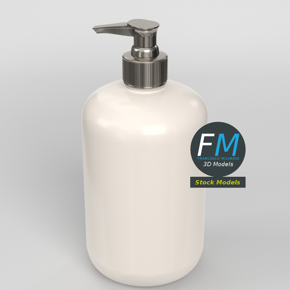3D-Modell - Zylindrischer Seifenspender - 02