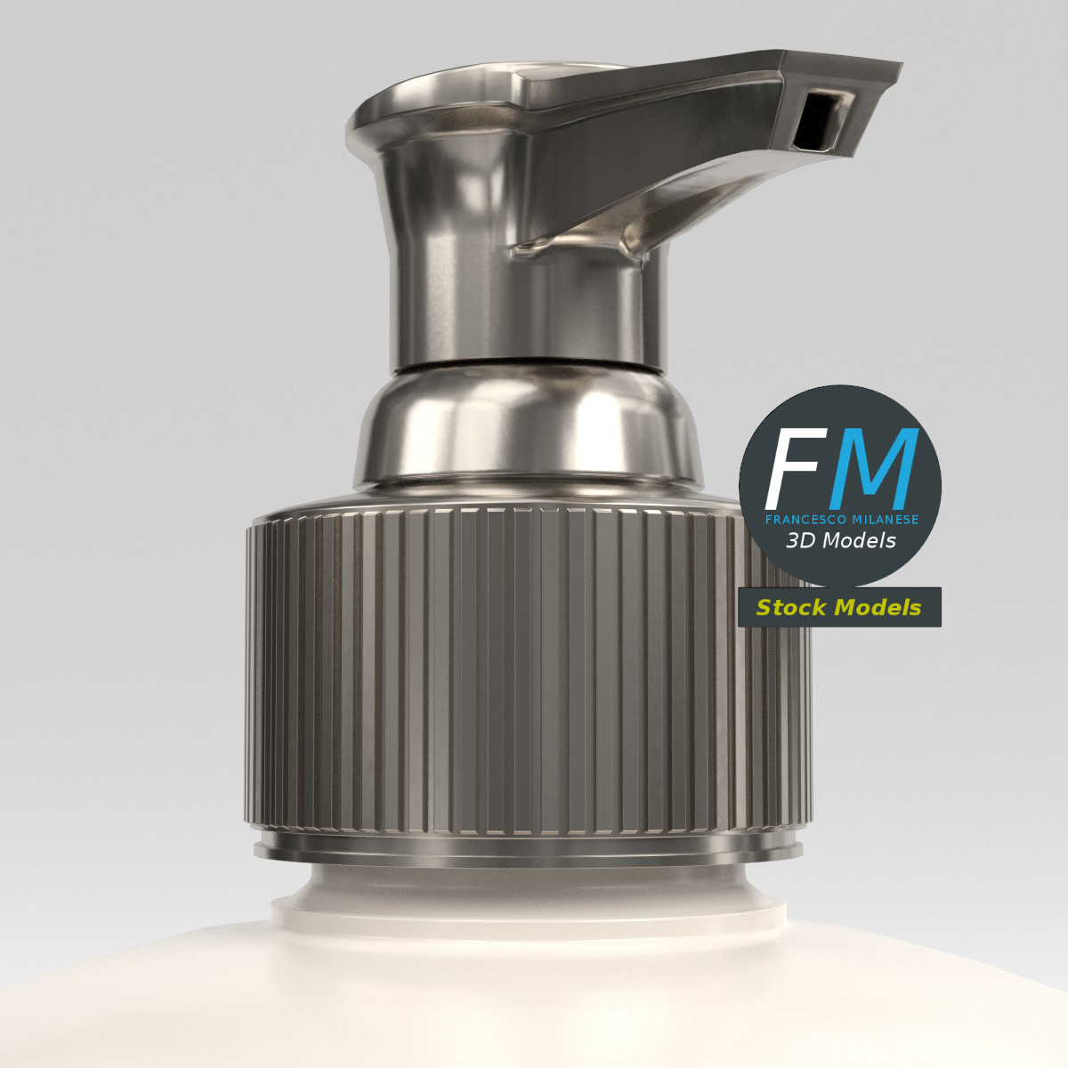 3D-Modell - Zylindrischer Seifenspender - 04