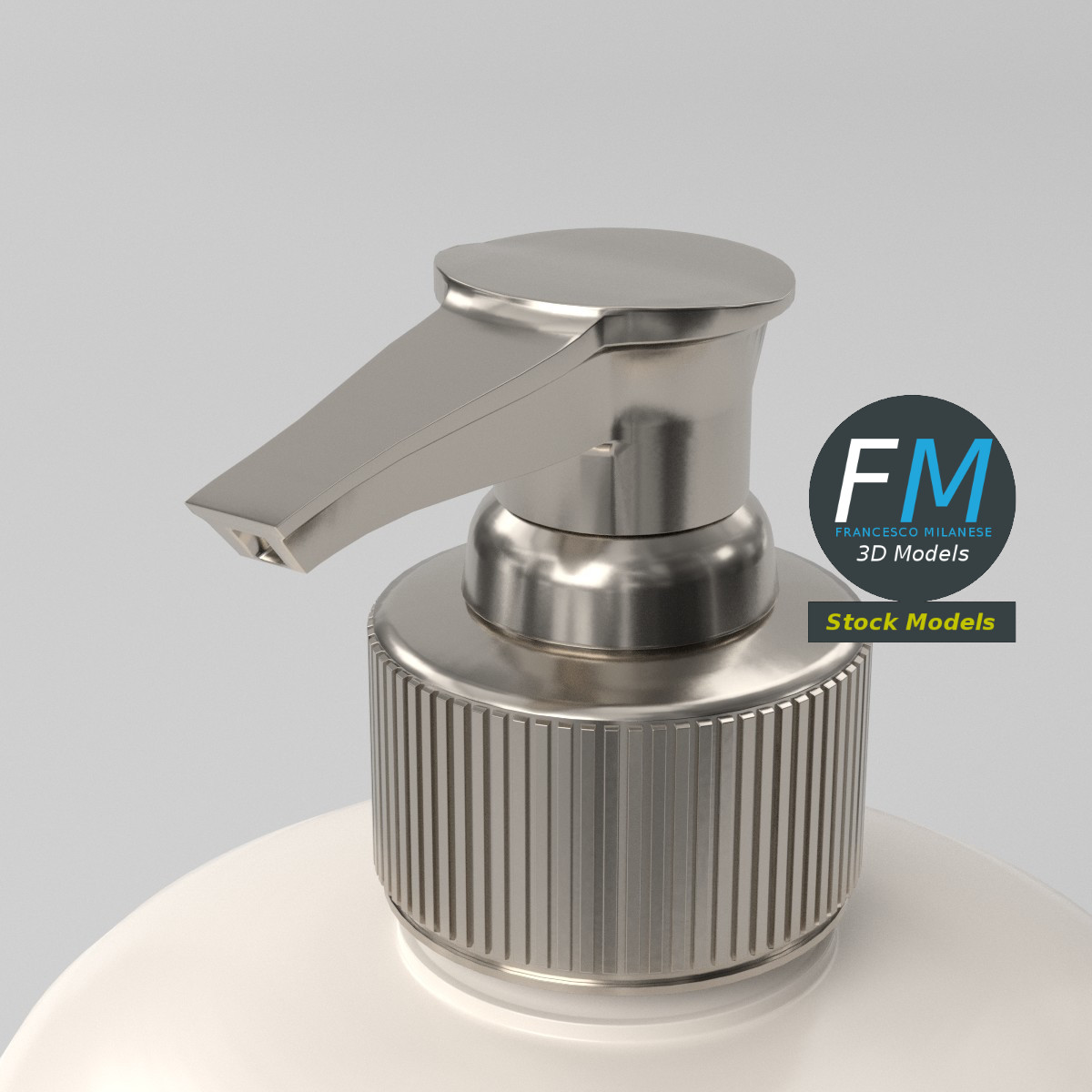 3D-Modell - Zylindrischer Seifenspender - 05