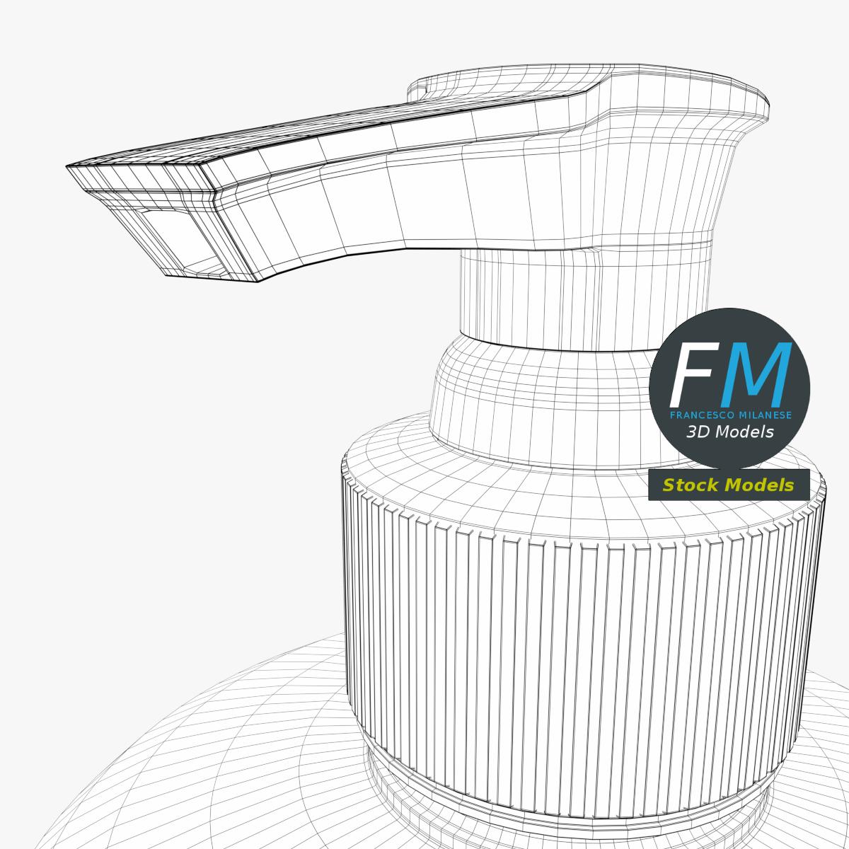 3D-Modell - Zylindrischer Seifenspender - 08