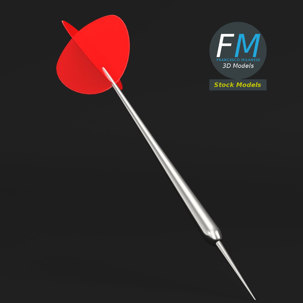3D-Modell - Dartpfeil - 01