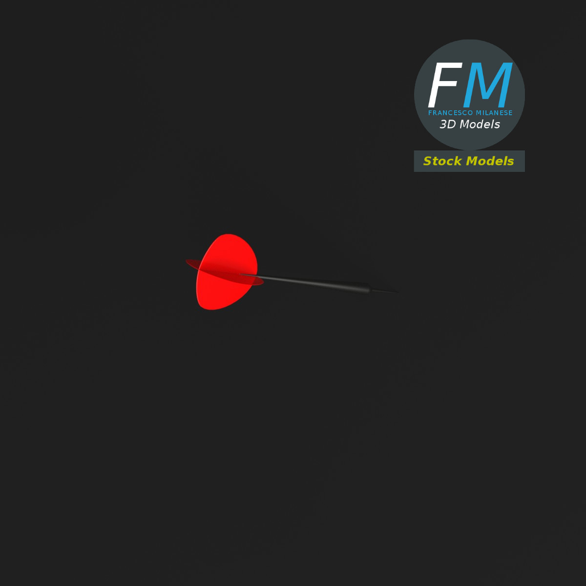 3D-Modell - Dartpfeil - 06