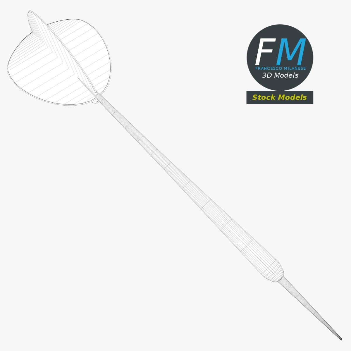 3D-Modell - Dartpfeil - 07