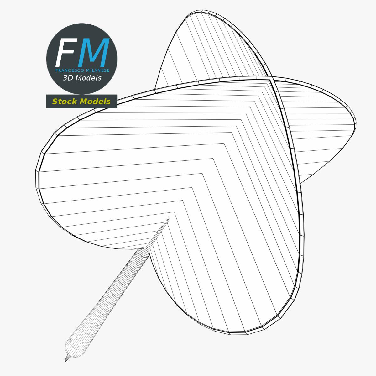 3D-Modell - Dartpfeil - 08