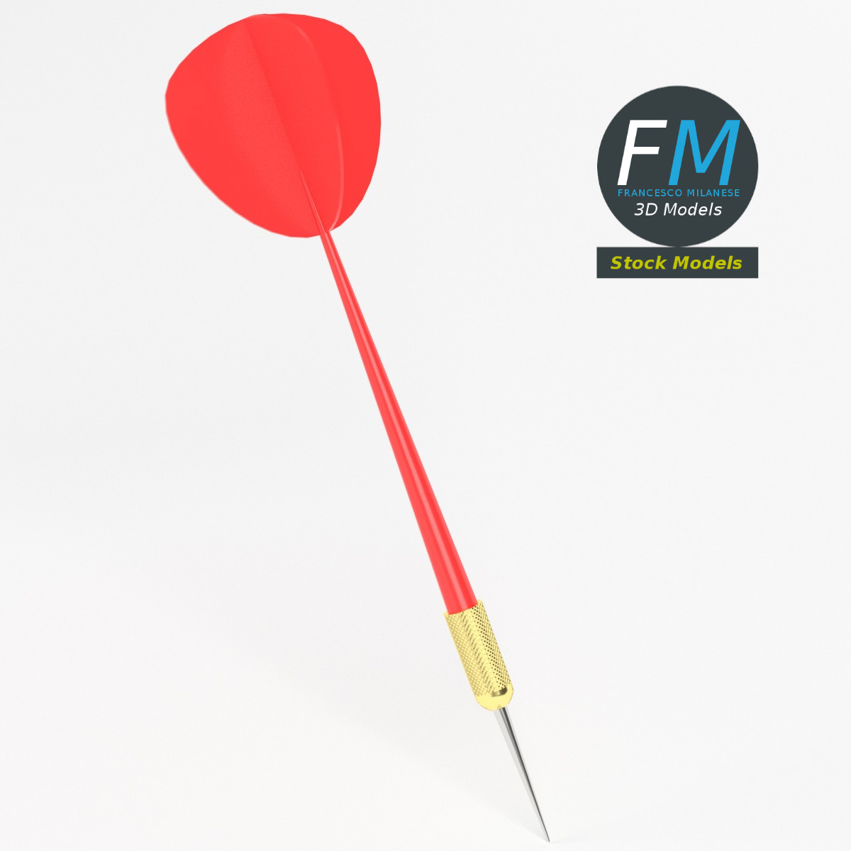 3D-Modell - Dartpfeil - 02