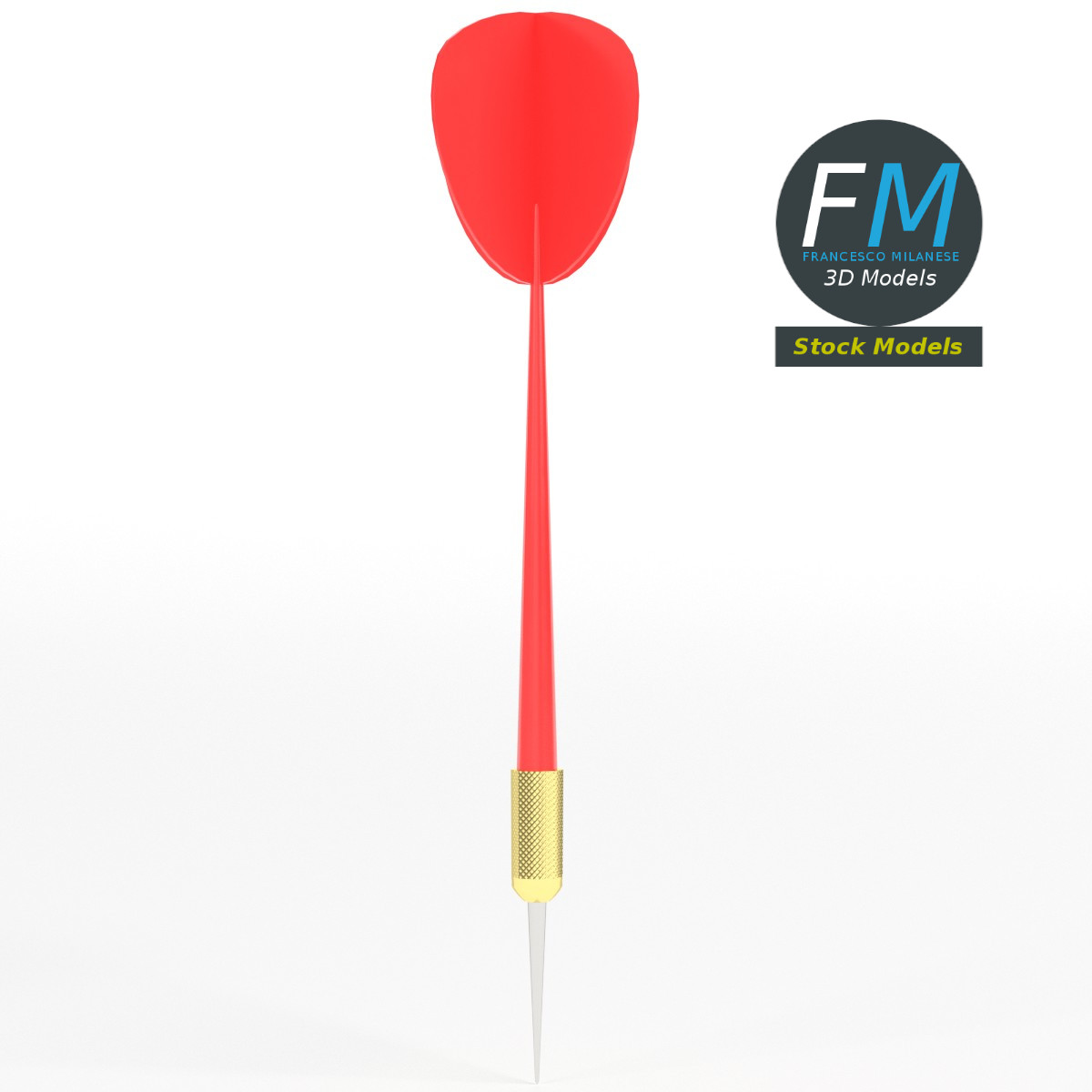 3D-Modell - Dartpfeil - 03